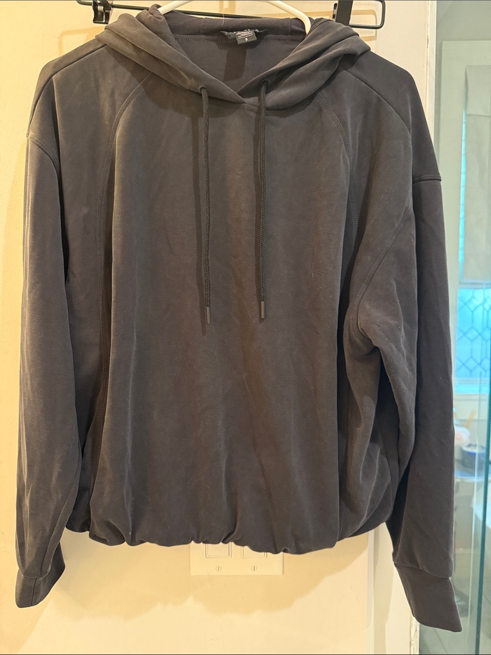 Athleta charcoal hoodie with drawstring